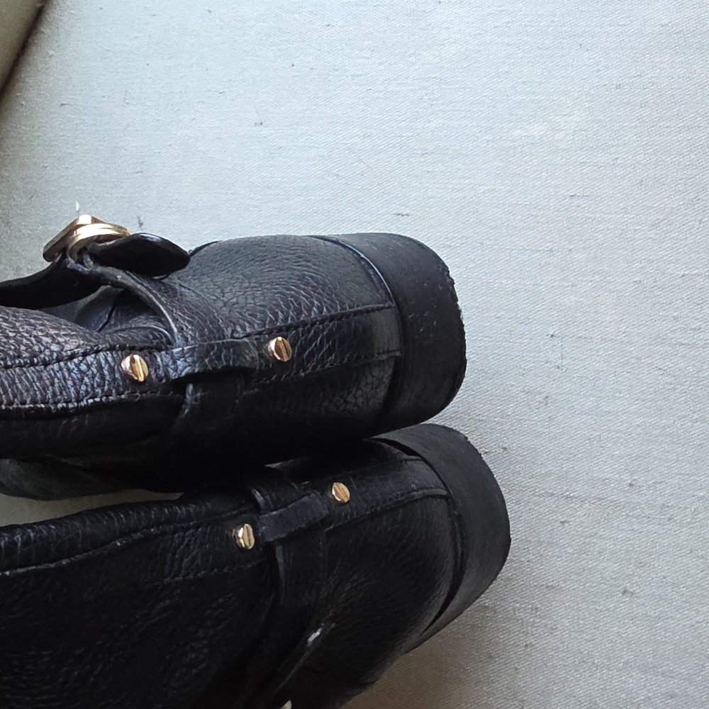 Tori Burch Black Leather Riding Boots - Picture 6 of 10